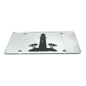Acrylic Vehicle License Plate (Mirrored)